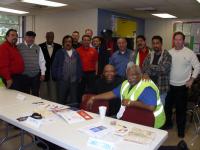 A shop steward training session for recently initiated Crucero and Americanos drivers. (click for larger image)